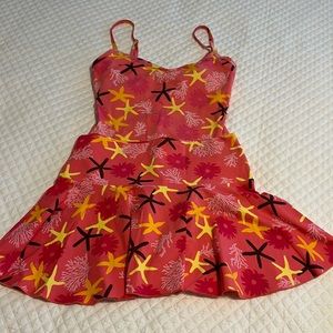 Fresh Produce one piece swim suit with matching shirt. Suit is SZ 10; Skirt SZ M